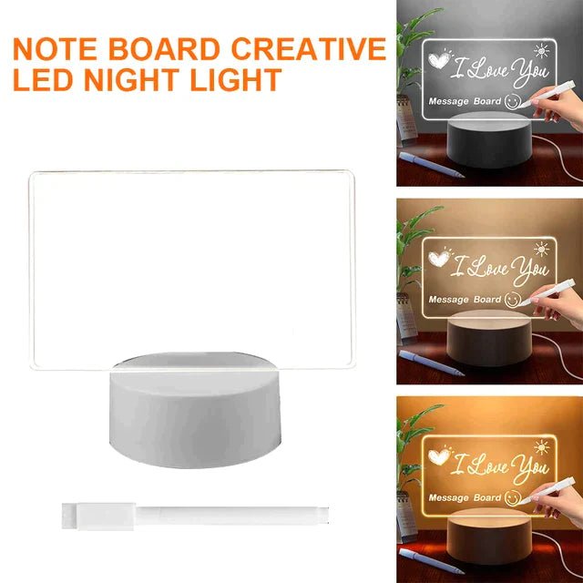 GlowWrite LED Message Night Light - thegadgets-hub.com